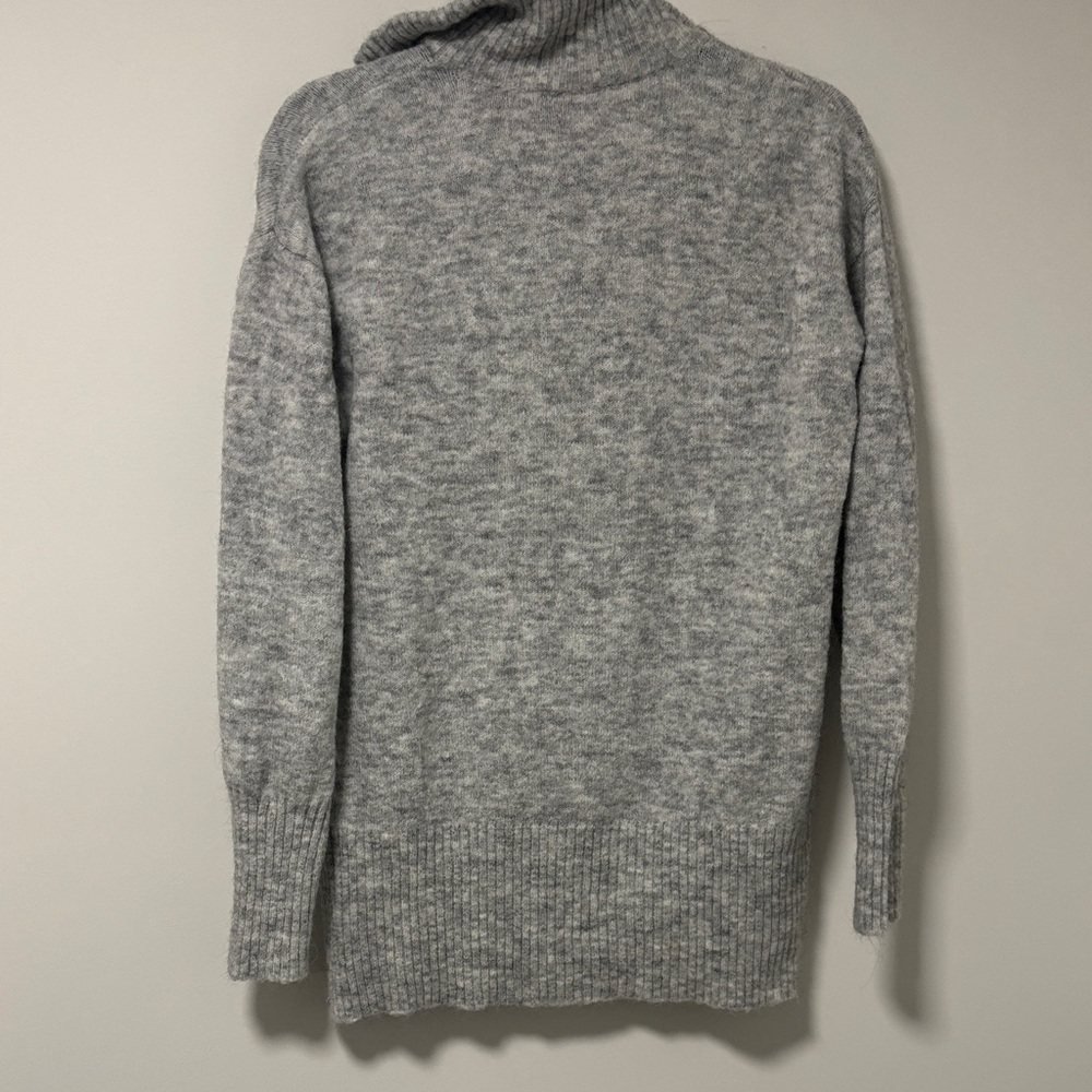 Culture Grey Zip-Up Sweater oversized XS - Picture 7 of 8